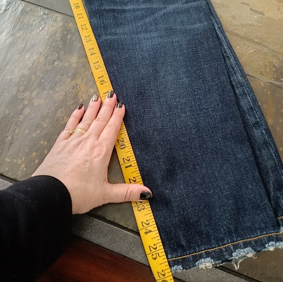 US27👖Buffalo David Bitton Mi-waist  Skinny Jeans - Dark Blue Distressed - Picture 8 of 12